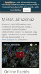 Mobile Screenshot of megajatszohaz.hu